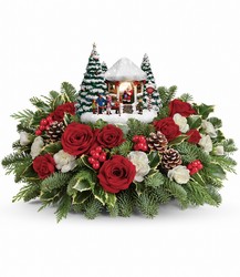 Thomas Kinkade's Jolly Santa Bouquet from Designs by Dennis, florist in Kingfisher, OK